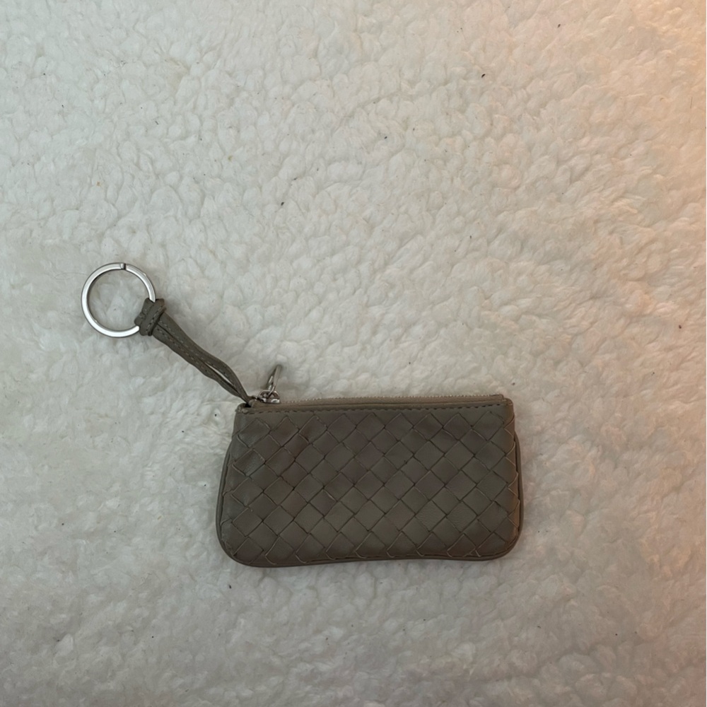Bottega Veneta Woven Leather Key Pouch